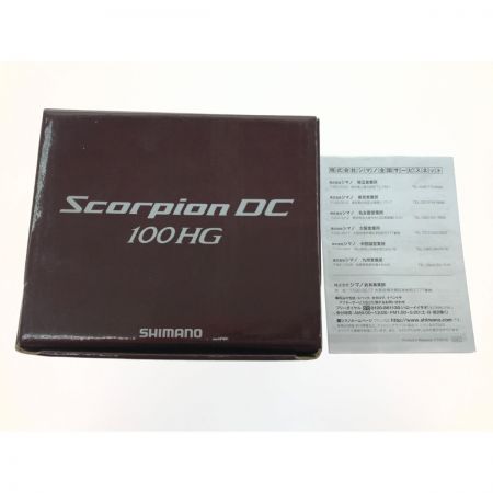  SHIMANO シマノ ベイトリール 17スコーピオンDC 100HG 箱・説明書付 03661
