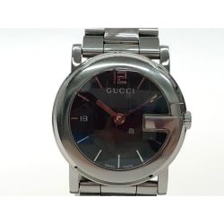 ▼▼ GUCCI グッチ ユニセックス 腕時計 クオーツ Gフェイス デイト ステンレススチール 101J Bランク
