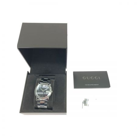  GUCCI グッチ ユニセックス 腕時計 クオーツ Gフェイス デイト ステンレススチール 101J