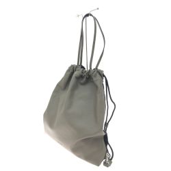 ▼▼ Andrea Rossi ユニセックス 2WAYバッグ ショルダー リュック レザー×ナイロン チャコールグレー Aランク