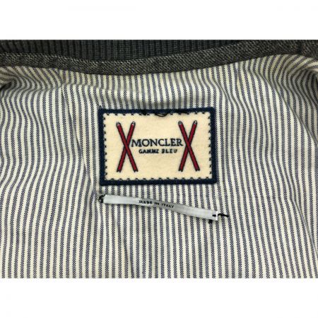  MONCLER モンクレール メンズ ツイードウールダウンベスト モンクレールガムブルー size4 EN 12934 グレー