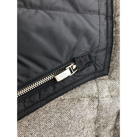  MONCLER モンクレール メンズ ツイードウールダウンベスト モンクレールガムブルー size4 EN 12934 グレー