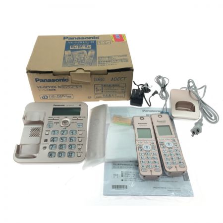  Panasonic パナソニック コードレス電話機 子機1台付き ピンクゴールド VE-GZ51DL-N