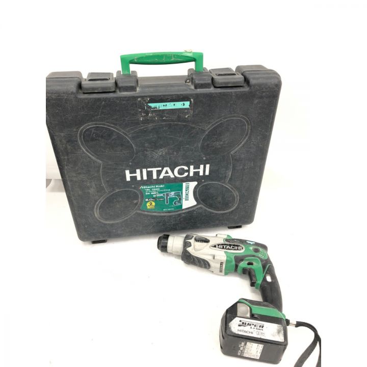 HITACHI 日立 電動工具 コードレス式 18V 16ｍｍ ロータリハンマドリル 充電器・充電池1個・ケース付 DH18DSL  グリーン｜中古｜なんでもリサイクルビッグバン