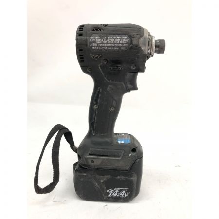  MAKITA マキタ 電動工具 14.4V コードレス 充電式インパクトドライバ 充電器・充電池2個 ケース付 TD161D ブラック