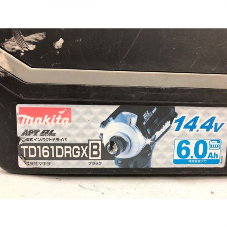  MAKITA マキタ 電動工具 14.4V コードレス 充電式インパクトドライバ 充電器・充電池2個 ケース付 TD161D ブラック
