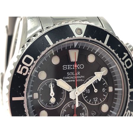  SEIKO セイコー メンズ腕時計 ソーラー充電 PROSPEX プロスペックス ダイバーズ クロノグラフ V175-0AD0