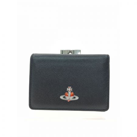  Vivienne Westwood ヴィヴィアン・ウエストウッド レディース 三つ折り財布 DIAMANTE ORB HEART WALLET  ブラック