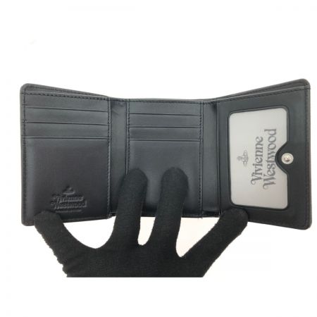  Vivienne Westwood ヴィヴィアン・ウエストウッド レディース 三つ折り財布 DIAMANTE ORB HEART WALLET  ブラック