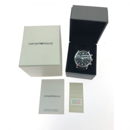  EMPORIO ARMANI エンポリオアルマーニ メンズ腕時計 クオーツ クロノグラフ デイト LUIGI ルイージ AR-1828