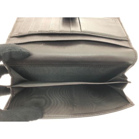  GUCCI グッチ レディース 長財布 GGキャンバス Wホック 角スレ有 257012