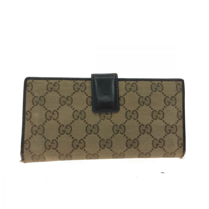 GUCCI グッチ レディース 長財布 GGキャンバス Wホック 角スレ有 257012｜中古｜なんでもリサイクルビッグバン