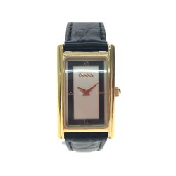 ▼▼ GUCCI グッチ レディース腕時計 クオーツ アナログ 裏蓋変色有 ベルト社外品 スクエアフェイス 2600L Bランク