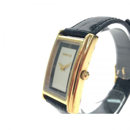  GUCCI グッチ レディース腕時計 クオーツ アナログ 裏蓋変色有 ベルト社外品 スクエアフェイス 2600L