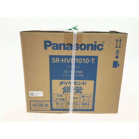  Panasonic パナソニック IHジャー炊飯器 ダイアモンド銅釜 5.5合 SR-HVD1010-T