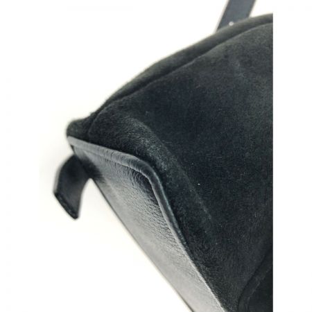  GUCCI グッチ レディース リュック バンブー ミニリュック スエード×レザー 003-1705-0030 ブラック