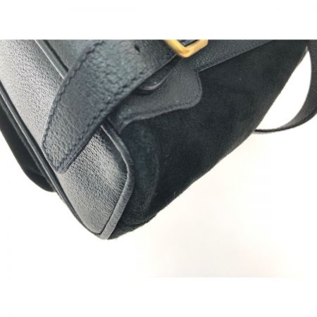  GUCCI グッチ レディース リュック バンブー ミニリュック スエード×レザー 003-1705-0030 ブラック