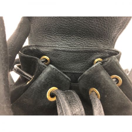  GUCCI グッチ レディース リュック バンブー ミニリュック スエード×レザー 003-1705-0030 ブラック