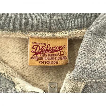 DELUXEWARE デラックスウエア ジップパーカー SIZE L グレー