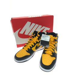 ▼▼ NIKE ナイキ メンズ ハイカットスニーカー DUNK HI RETRO 27cm タグ付 dd1399-700 イエロー Aランク