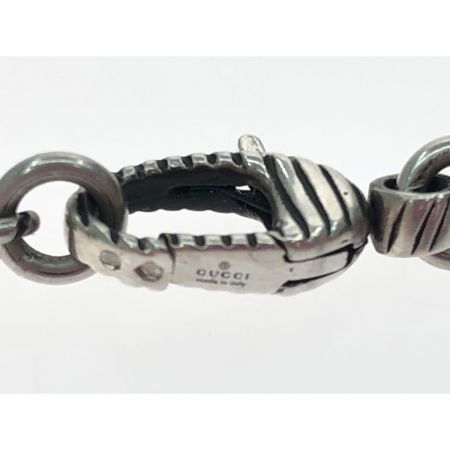  GUCCI グッチ ユニセックス ネックレス シルバー925 インターロッキング GGロゴ 17g 45cm 455307