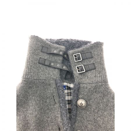  BURBERRY LONDON バーバリーロンドン レディース ショートジャケット ボア ウール混 ニットジャケット SIZE 38  FBF44-859-08 グレー