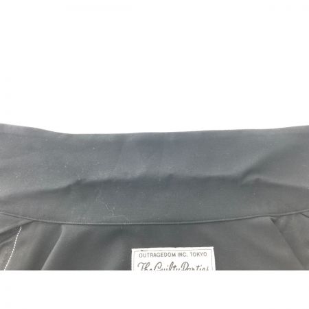  WACKO MARIA ワコマリア メンズ 長袖シャツ 刺繍ロゴ ポリエステル/レーヨン SIZE S ブラック