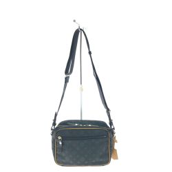 ▼▼ russet ラシット レディース ショルダーバッグ 斜め掛け ミニショルダー ポシェット グリーン×ブラック Aランク