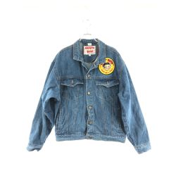 ▼▼ BETTY BOOP レディース デニムジャケット Gジャン BETTY BOOP AMERICAN TOONS SIZE M ブルー Bランク