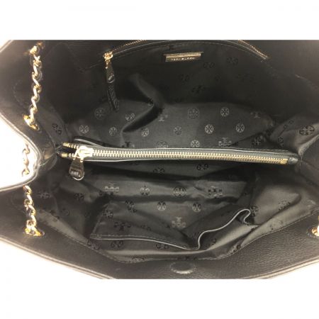  TORY BURCH トリーバーチ レディース トートバッグ ブリテンロゴ チェーン ショルダートート レザー 60396 ブラック