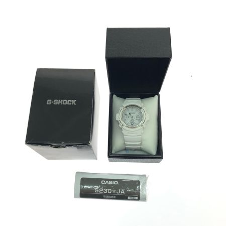 CASIO カシオ ユニセックス 腕時計 ソーラー充電 デジアナウォッチ マルチバンド6 G-SHOCK AWG-M100SMW ホワイト