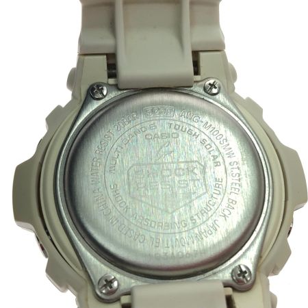 CASIO カシオ ユニセックス 腕時計 ソーラー充電 デジアナウォッチ マルチバンド6 G-SHOCK AWG-M100SMW ホワイト