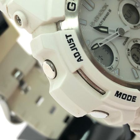 CASIO カシオ ユニセックス 腕時計 ソーラー充電 デジアナウォッチ マルチバンド6 G-SHOCK AWG-M100SMW ホワイト