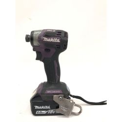 ▼▼ MAKITA マキタ 電動工具 コードレス 18V充電式インパクトドライバ 充電回数19回 TD173D パープル Bランク