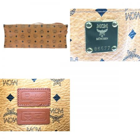  MCM エムシーエム トートバッグ ヴィセトス柄 ブラウン