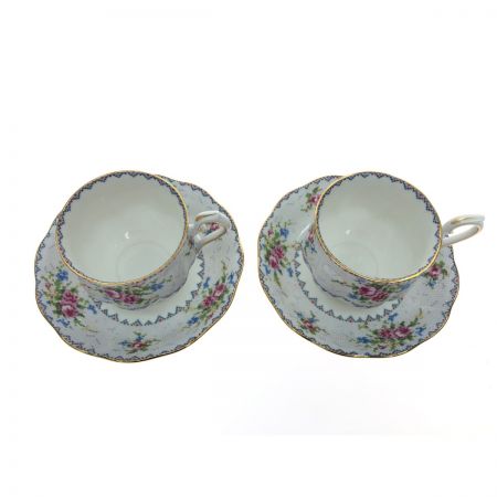  ROYAL ALBERT 洋食器 プチポワン ティーカップ&ソーサー 2客セット