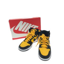 ▼▼ NIKE ナイキ メンズ スニーカー DUNK HI RETRO 25.5cm DD1399-700 イエロー×ブラック Bランク