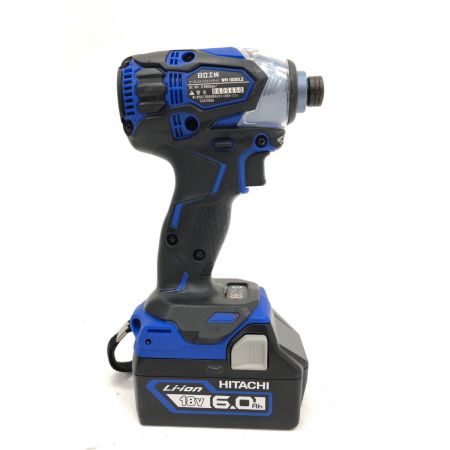  HITACHI 日立 電動工具 コードレス式 18V 充電式インパクトドライバ 充電器・充電池2個 ケース付 WH18DDL2 ブルー