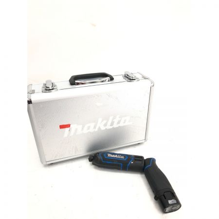  MAKITA マキタ 電動工具 コードレス式 7.2V 充電式 ペンインパクトドライバ 充電器・充電池2個 ケース付 TD022D ブルー