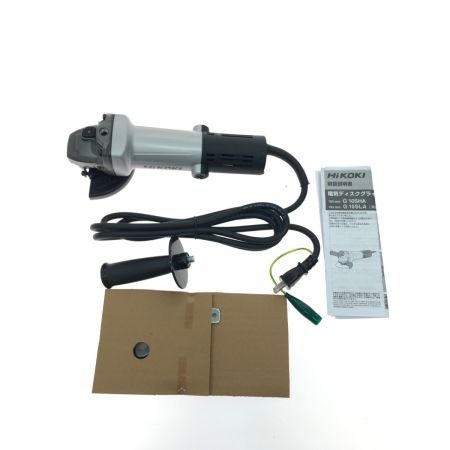  HiKOKI ハイコーキ 電動工具 100mm AC100V 電気ディスクグラインダ 100mm コード式 2023年製 G10SHA グレー