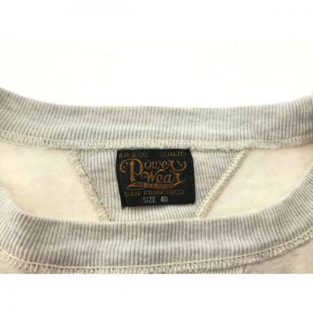  FREE WHEELERS フリーホイーラーズ スウェットT SIZE 40 ホワイト