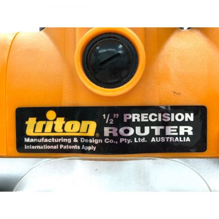 triton 電動工具 コード式 100V ルーター アタッチメント RBA 320 12.7mm PRO-KIT付属 TRJ001 オレンジ｜中古 ｜なんでもリサイクルビッグバン