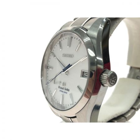  SEIKO セイコー メンズ腕時計 自動巻き スプリングドライブ 雪白文字盤 パワーリザーブ 裏スケルトン  SBGA011/9R65-0AE0