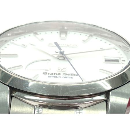  SEIKO セイコー メンズ腕時計 自動巻き スプリングドライブ 雪白文字盤 パワーリザーブ 裏スケルトン  SBGA011/9R65-0AE0