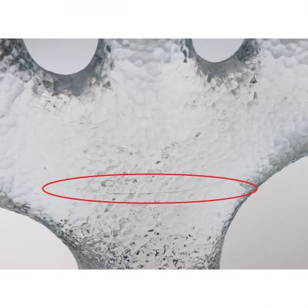  nybro社 スウェーデン製 インテリア小物 クリスタルガラス 5本 5連 キャンドルスタンド キャンドルホルダー