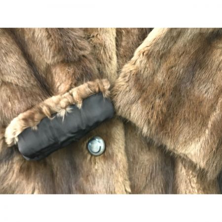   レディース衣料 フォックスファー 無地 毛皮 ブラウン