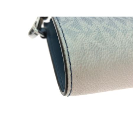  MICHAEL KORS マイケルコース ユニセックス 二つ折り長財布 トラベル ジェットセット シグネチャー ブルー