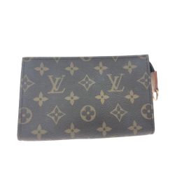 ▼▼ LOUIS VUITTON ルイヴィトン レディース ポーチ モノグラム バケット付属ポーチ ブラウン Bランク