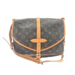 ▼▼ LOUIS VUITTON ルイヴィトン ショルダーバッグ モノグラム ソミュール30 M42256 ブラウン Bランク