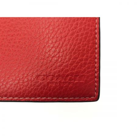  COACH コーチ レディース 二つ折り財布 マネークリップ コンパクトウォレット アウトレット C8272 レッド